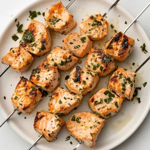 Grilled Salmon Kebabs
