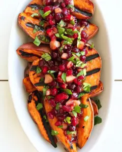 Grilled Sweet Potatoes with Cherry Salsa