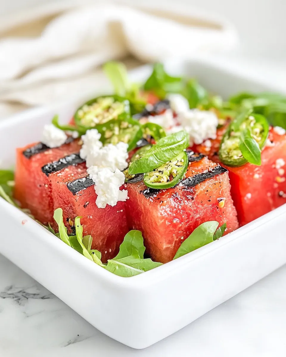 Grilled Watermelon Salad