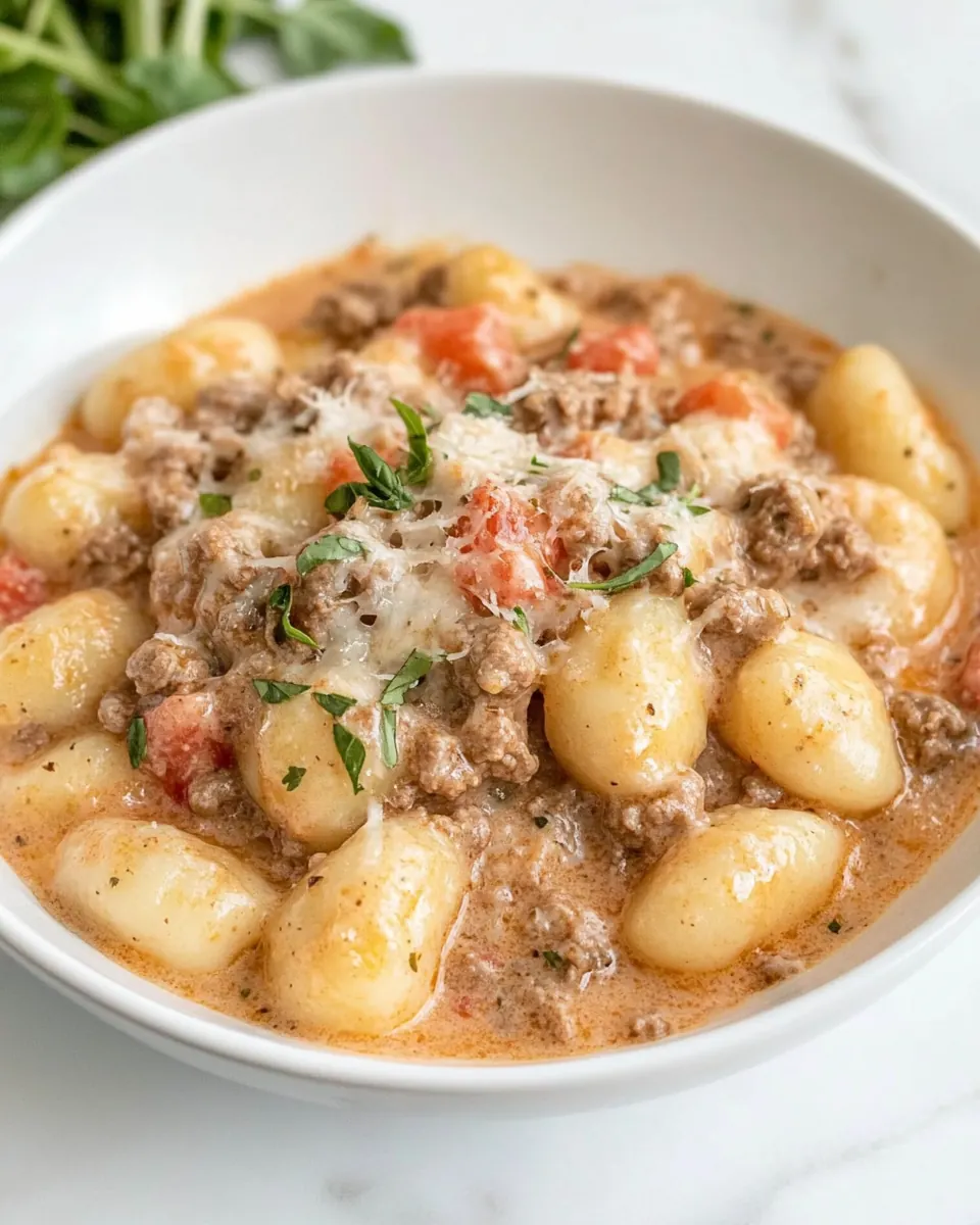 Ground Beef Gnocchi
