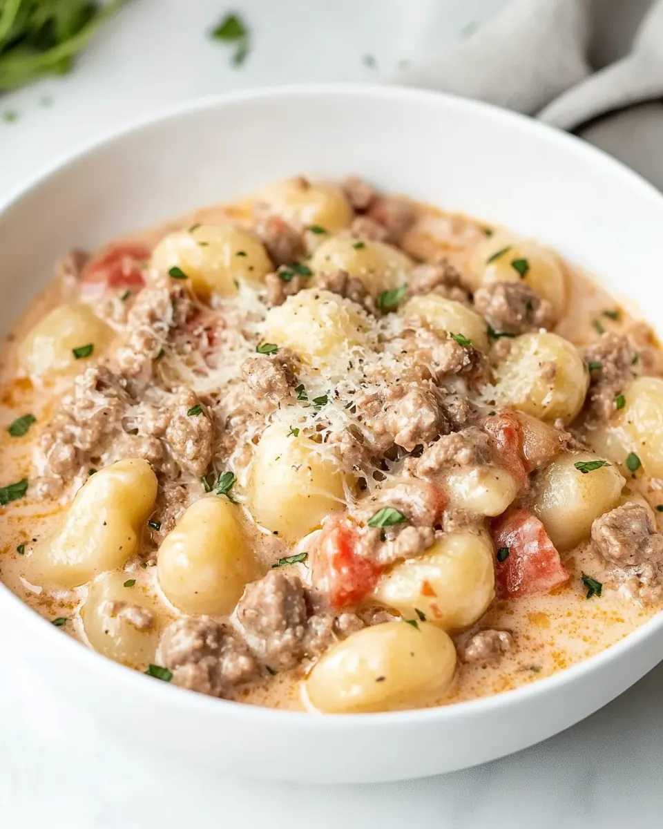 Ground Beef Gnocchi