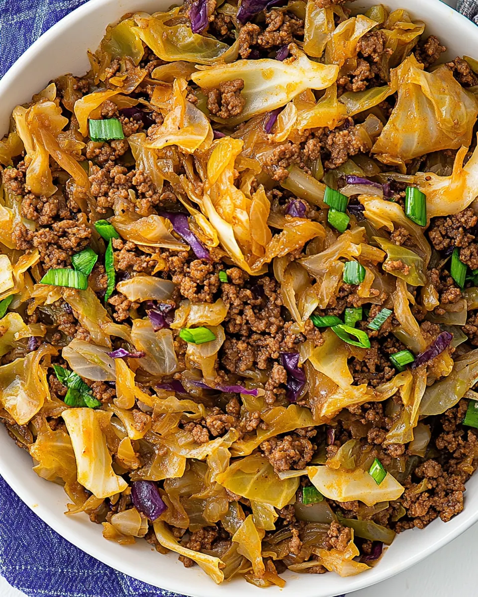 Ground Beef and Cabbage
