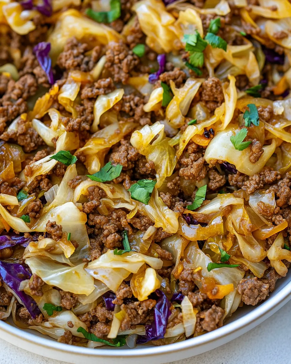 Ground Beef and Cabbage