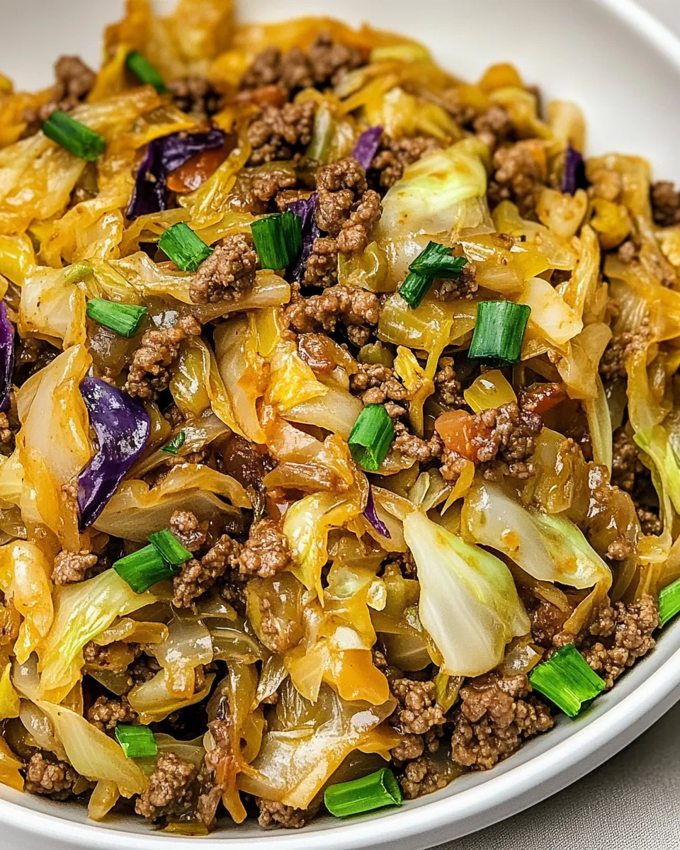 Ground Beef and Cabbage