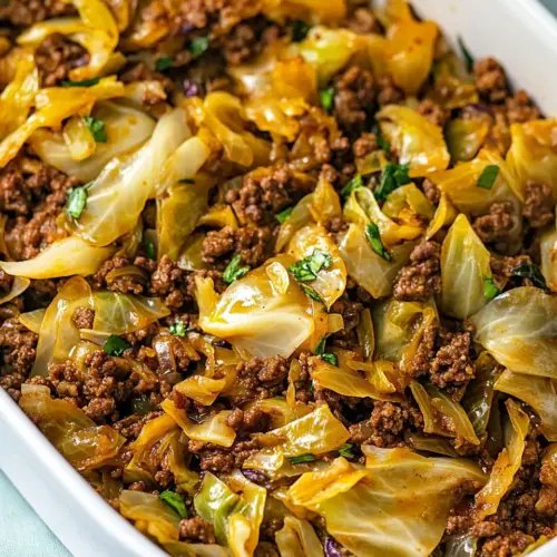 Ground Beef and Cabbage