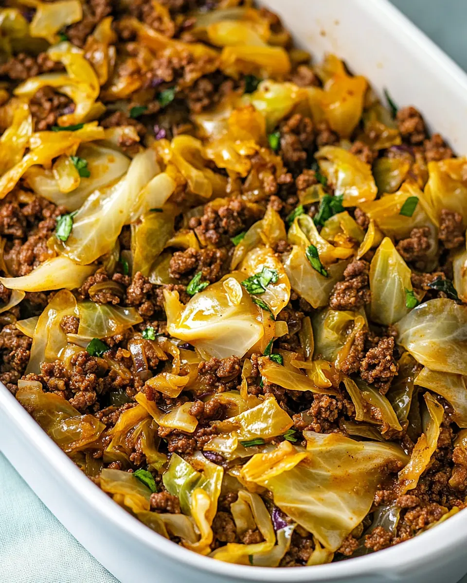 Ground Beef and Cabbage