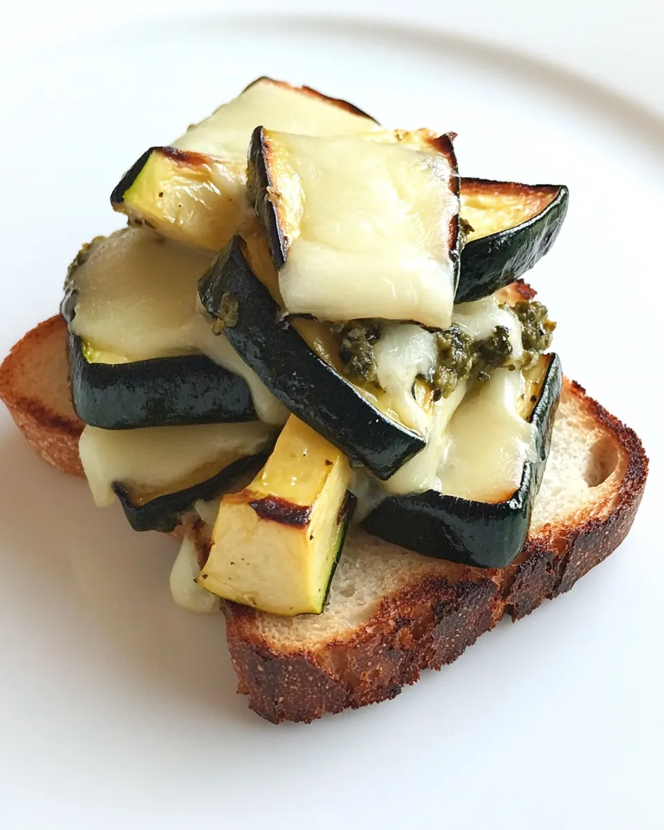 Gruyère and Zucchini Sandwiches with Smoky Pesto