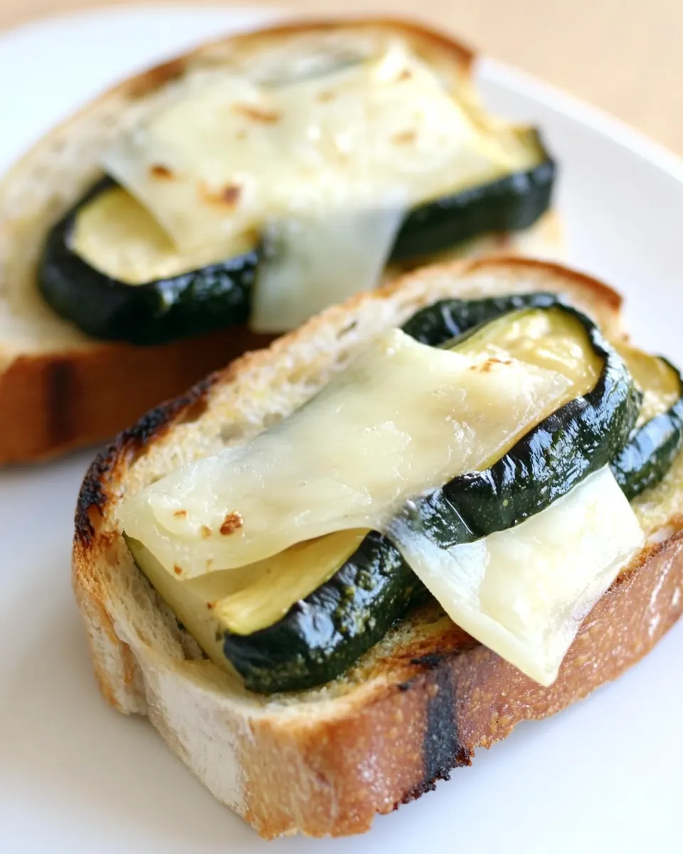 Gruyère and Zucchini Sandwiches with Smoky Pesto