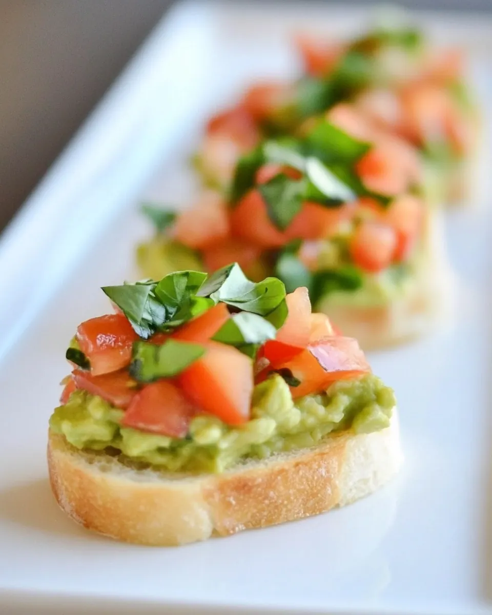 Guacamole Bruschetta