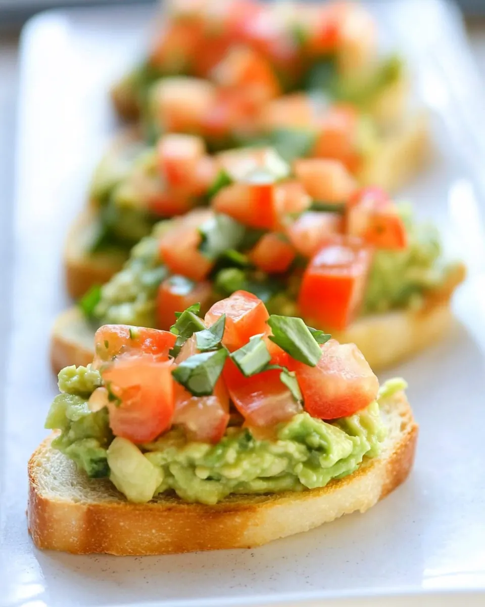 Guacamole Bruschetta