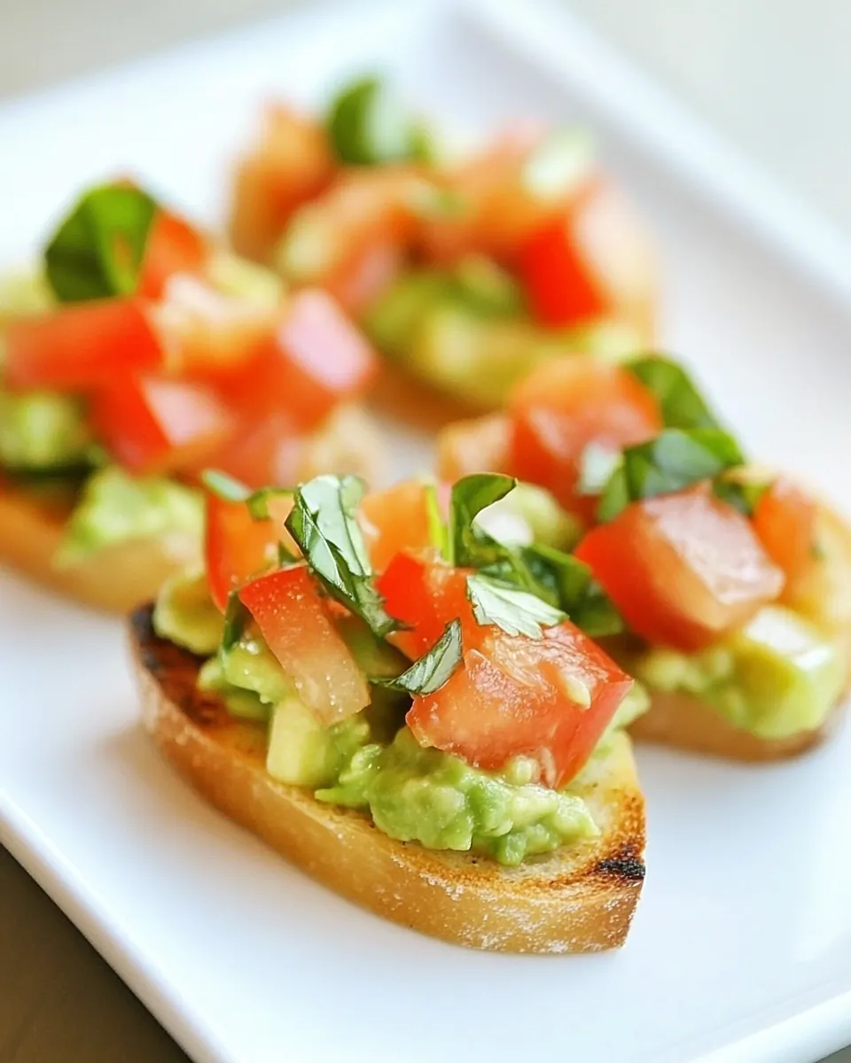 Guacamole Bruschetta
