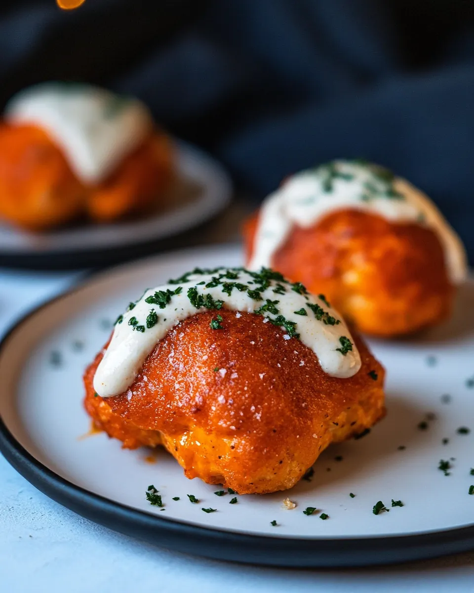 Halloween Buffalo Chicken Bombs