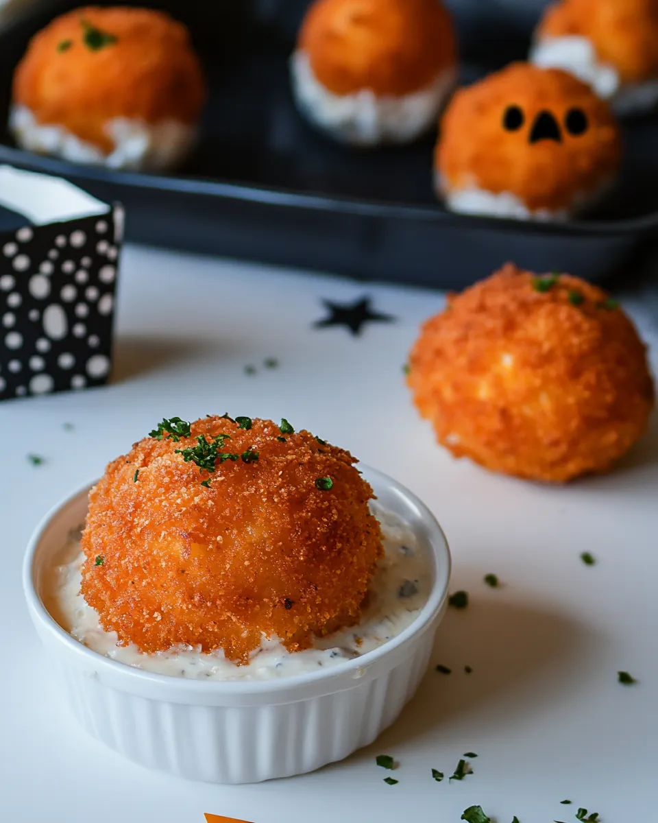 Halloween Buffalo Chicken Bombs
