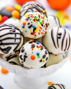 Halloween Cookie Dough Truffles