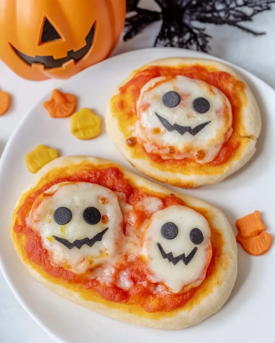 Halloween Mini Pizzas