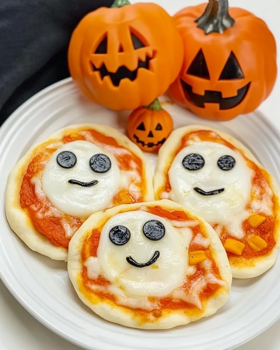 Halloween Mini Pizzas