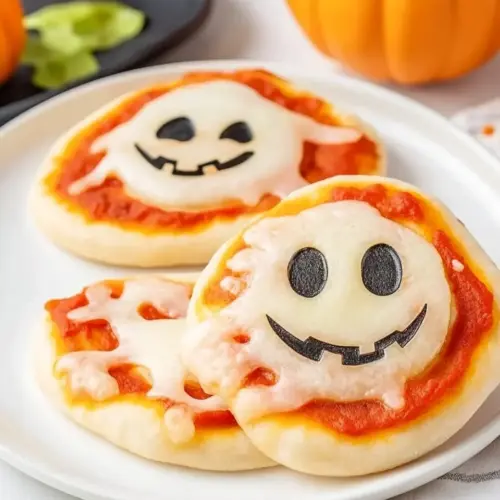 Halloween Mini Pizzas
