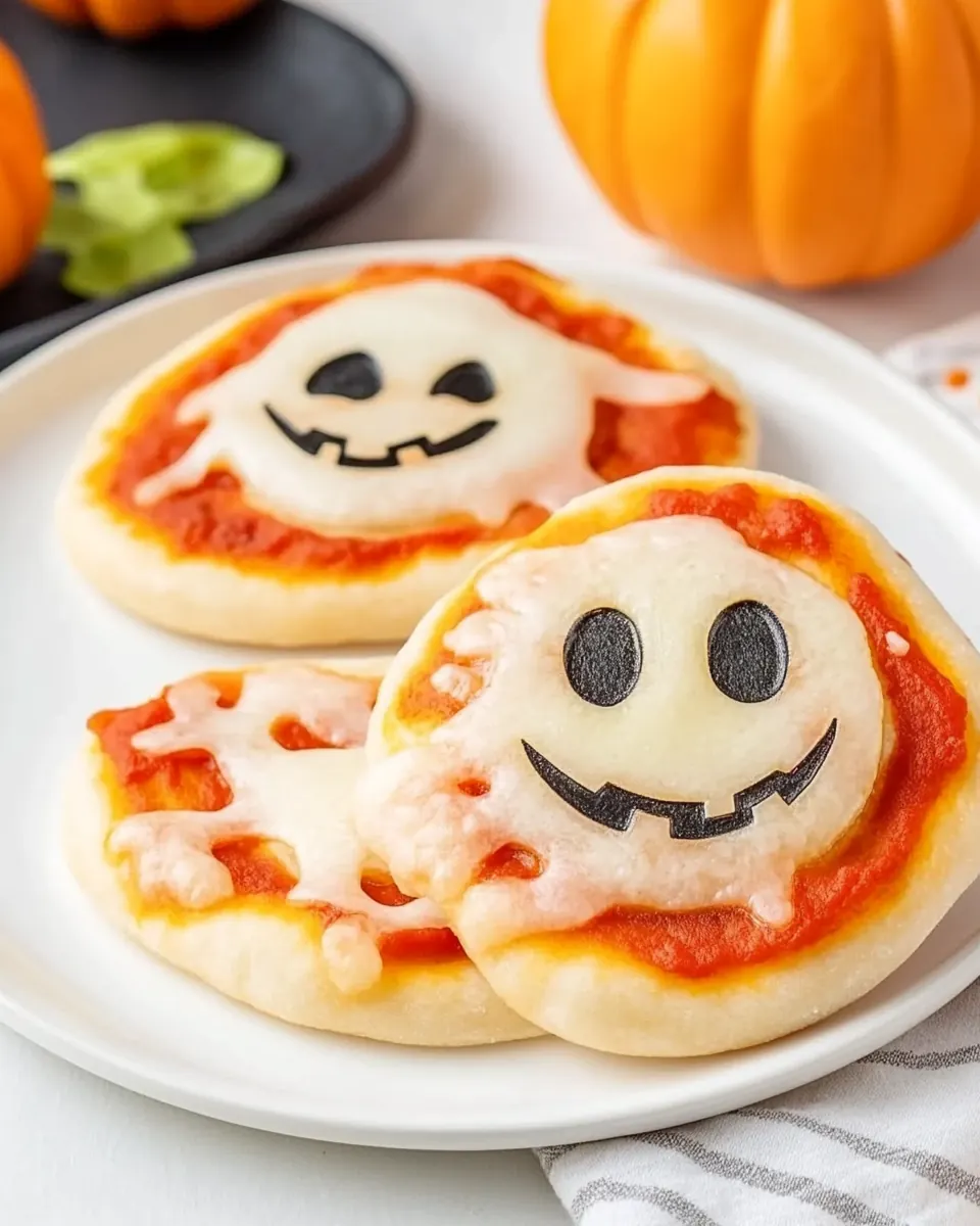 Halloween Mini Pizzas