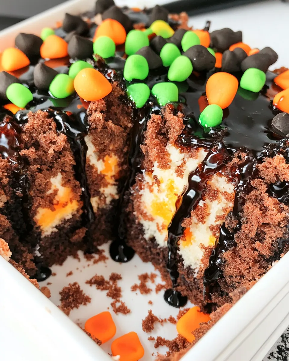 Halloween Poke Cake