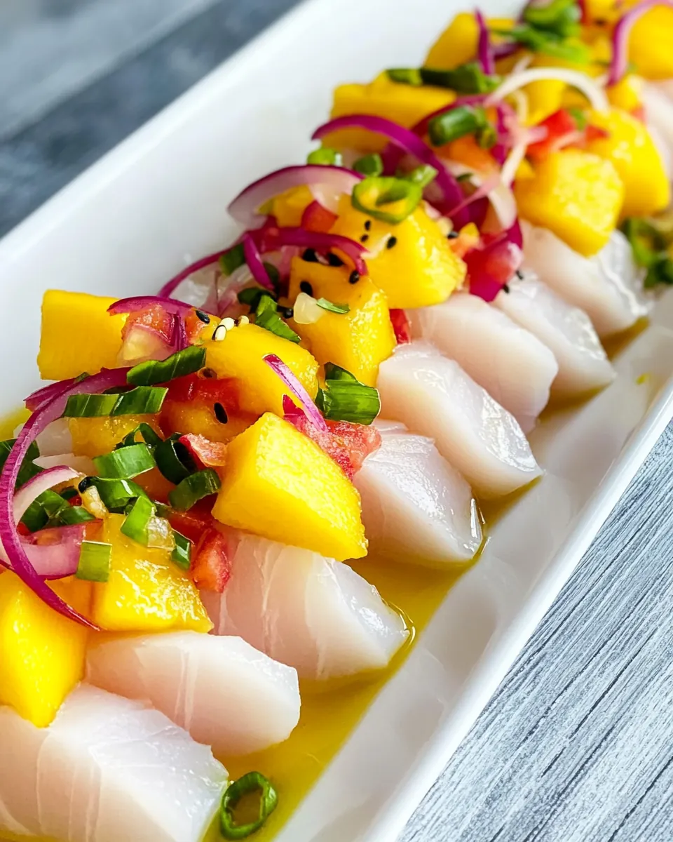 Hamachi Crudo With Mango