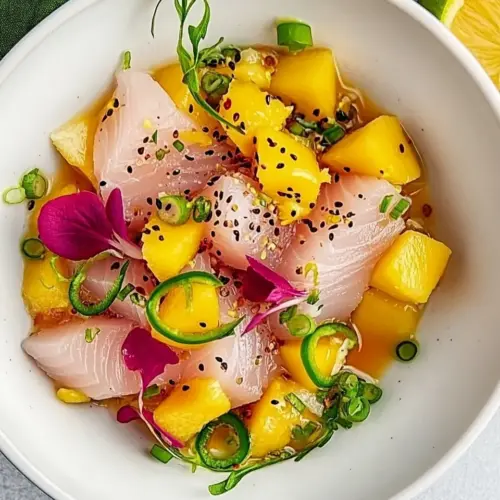 Hamachi Crudo With Mango