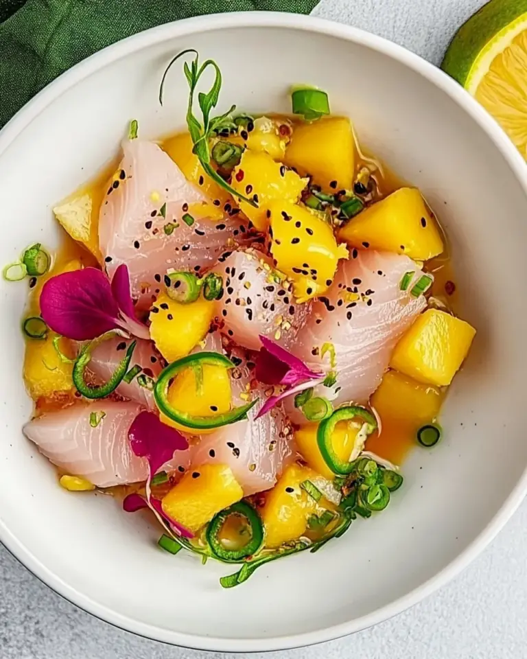 Hamachi Crudo With Mango