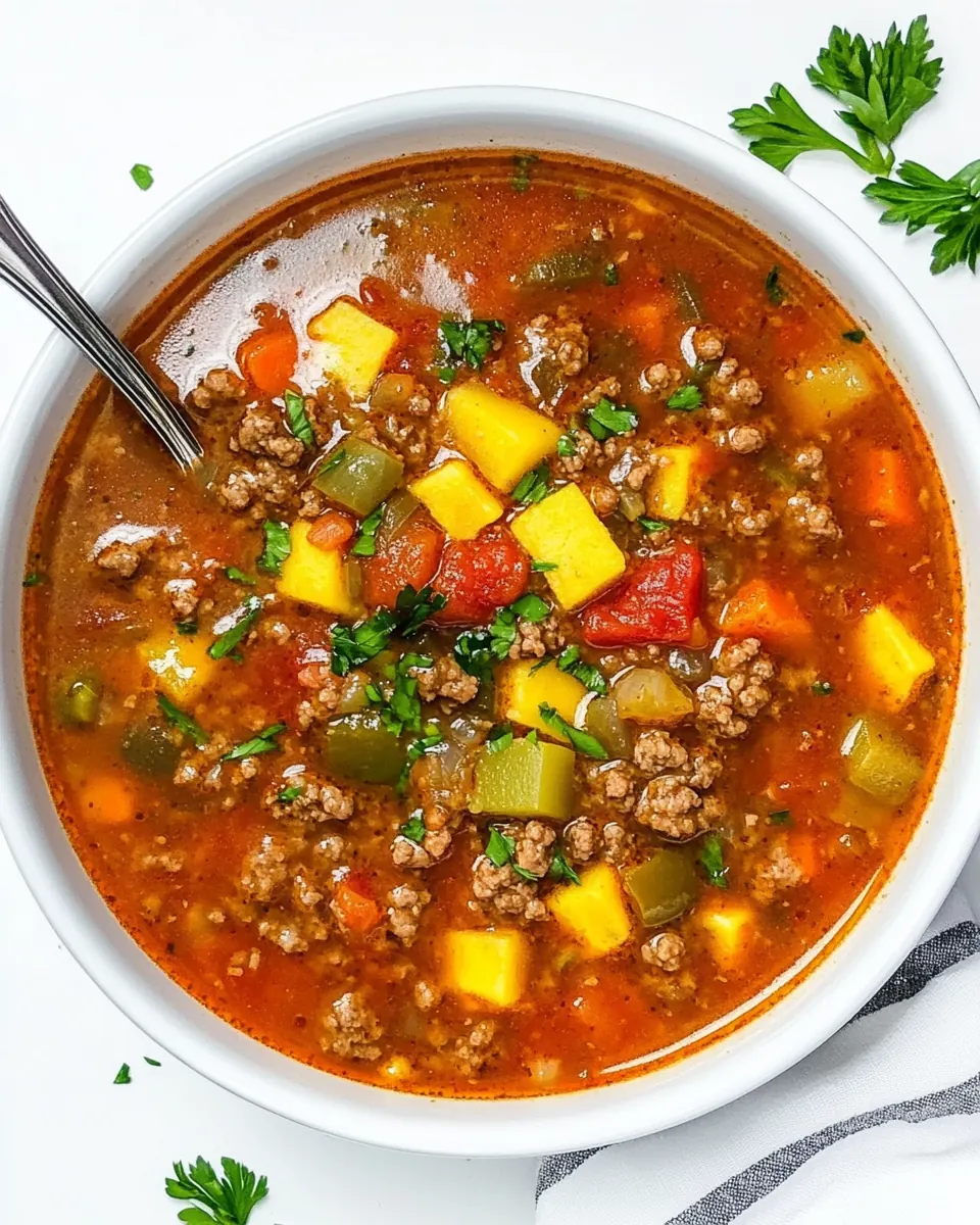 Hamburger Soup Crockpot
