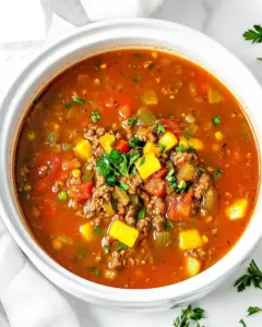 Hamburger Soup Crockpot