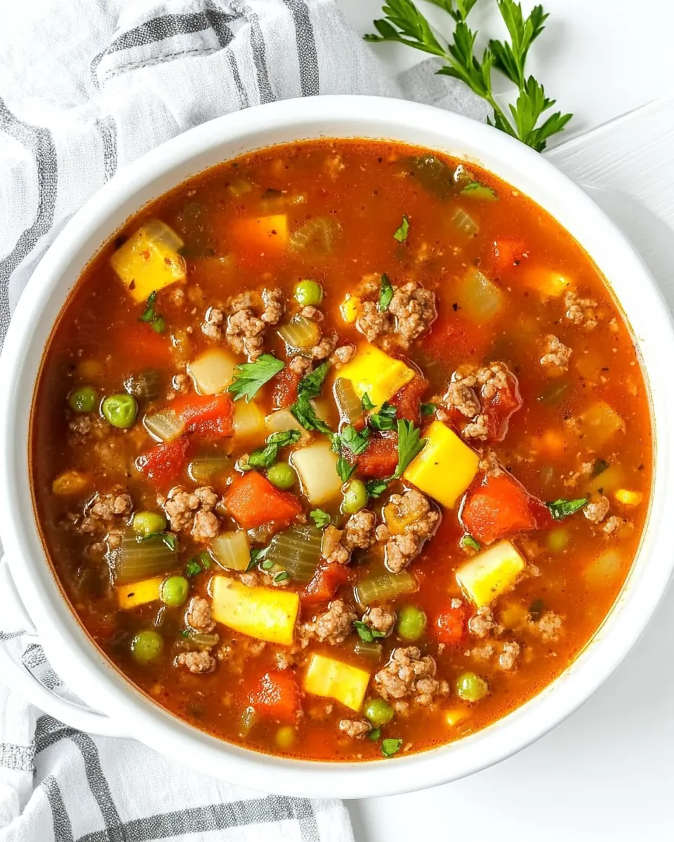 Hamburger Soup Crockpot