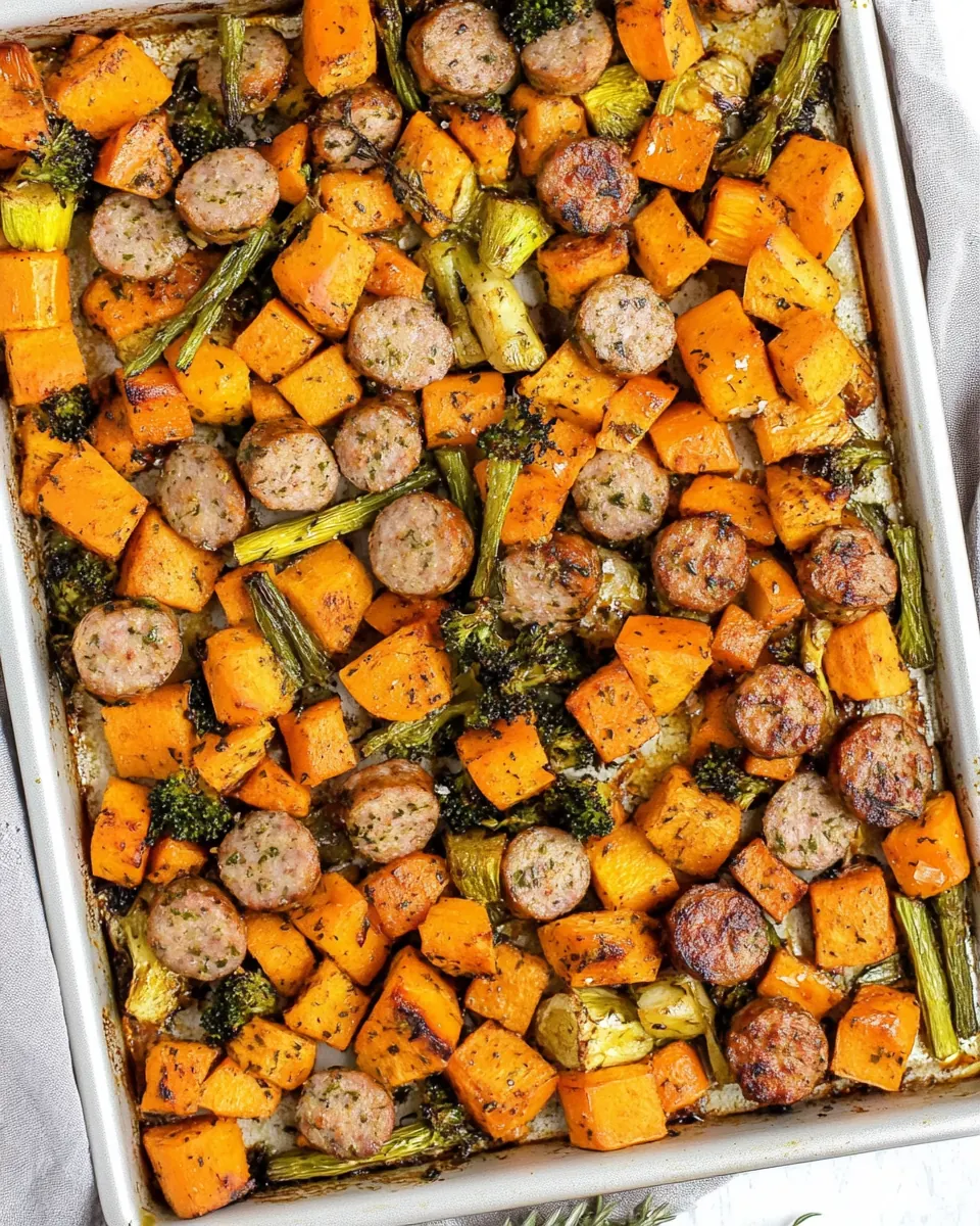 Harvest Sheet Pan Sausage and Veggies