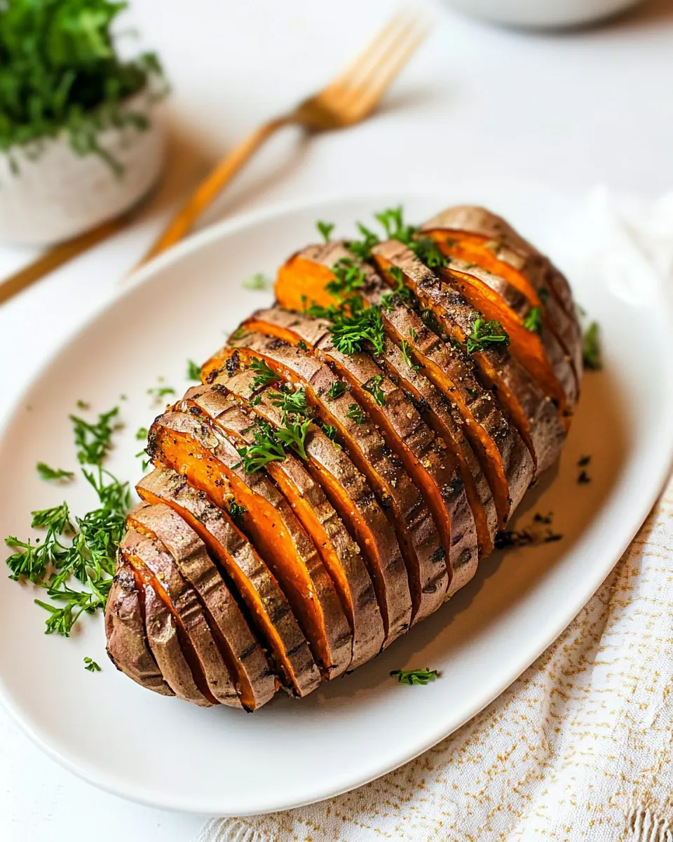 Hasselback Sweet Potatoes