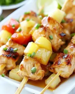 Hawaiian Chicken Kabobs