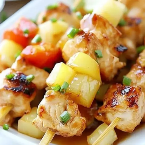 Hawaiian Chicken Kabobs