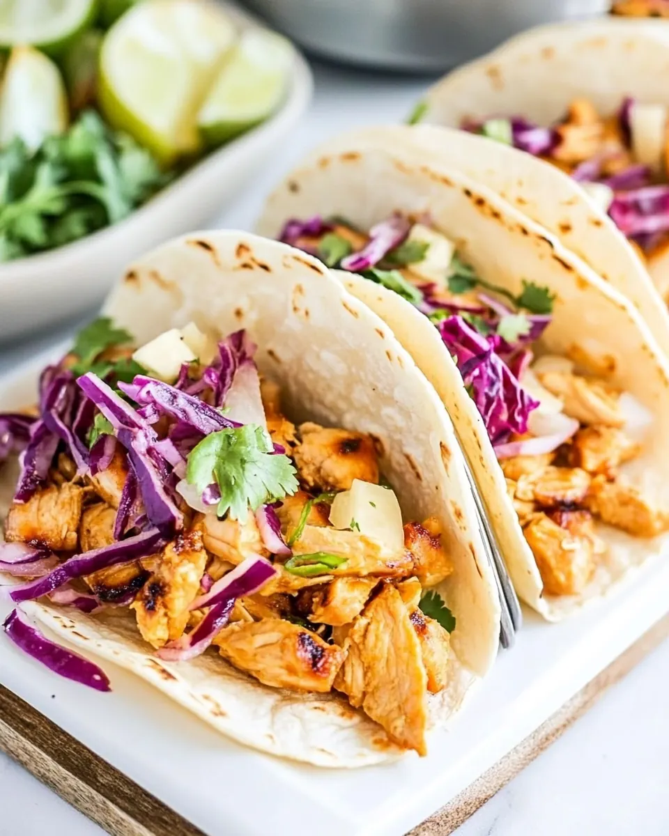 Hawaiian Chicken Tacos