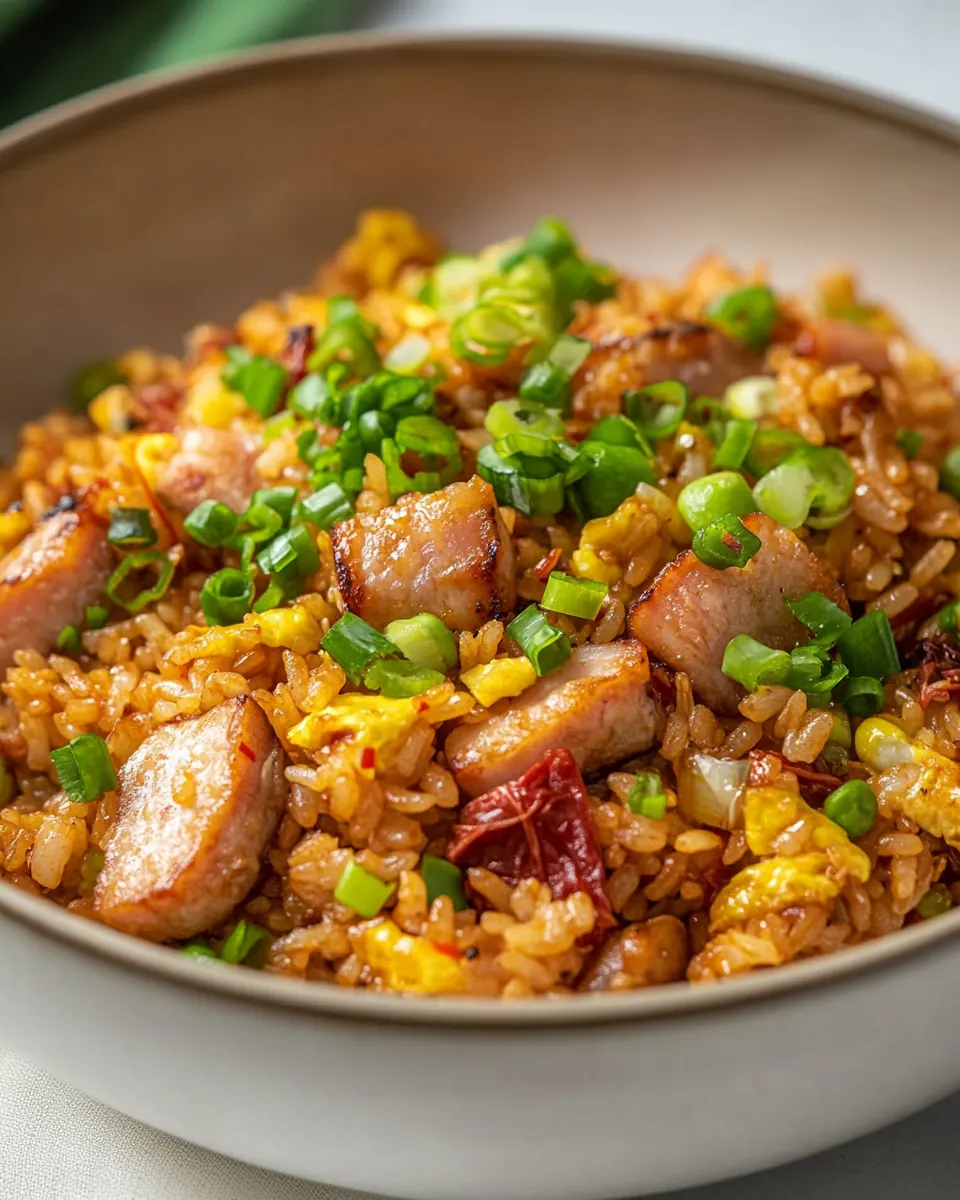 Hawaiian Fried Rice with Kimchi