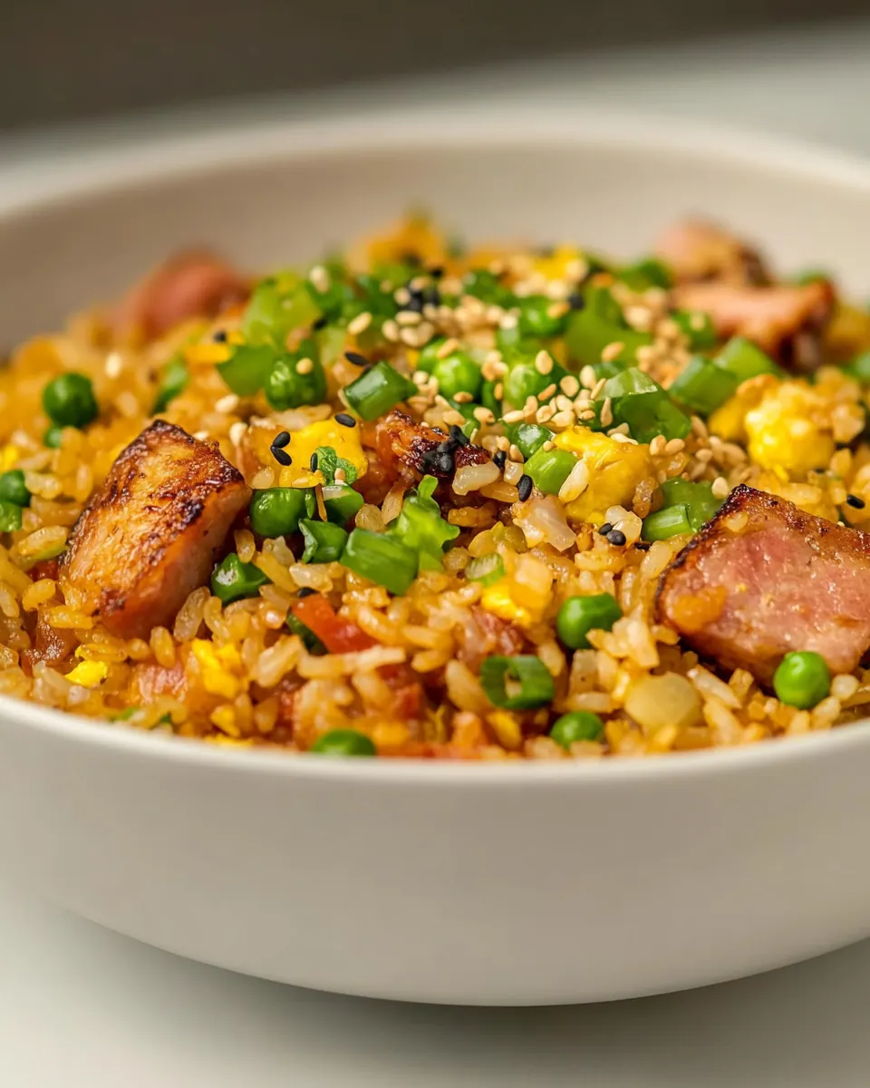 Hawaiian Fried Rice with Kimchi