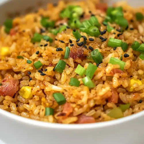 Hawaiian Fried Rice with Kimchi