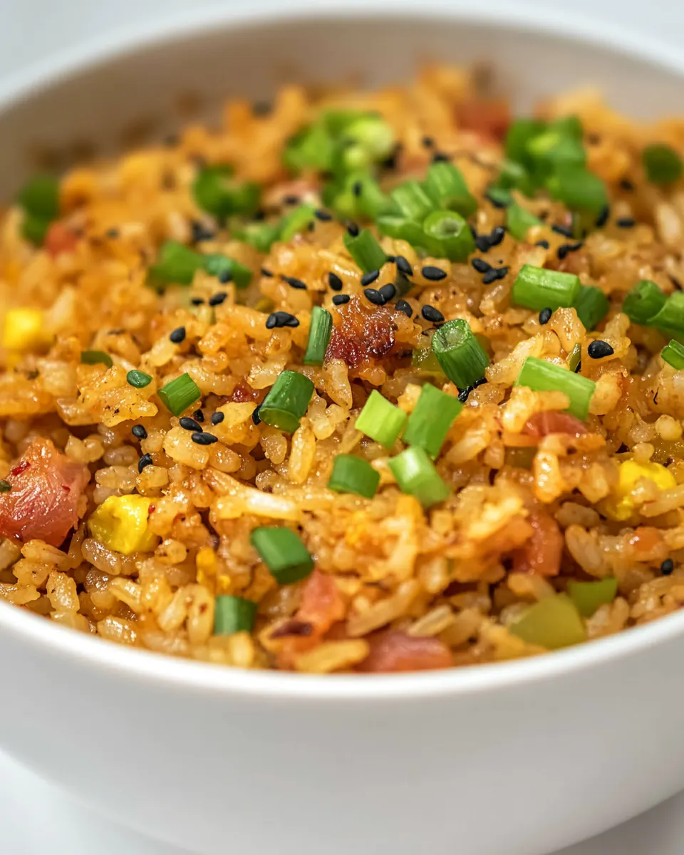 Hawaiian Fried Rice with Kimchi