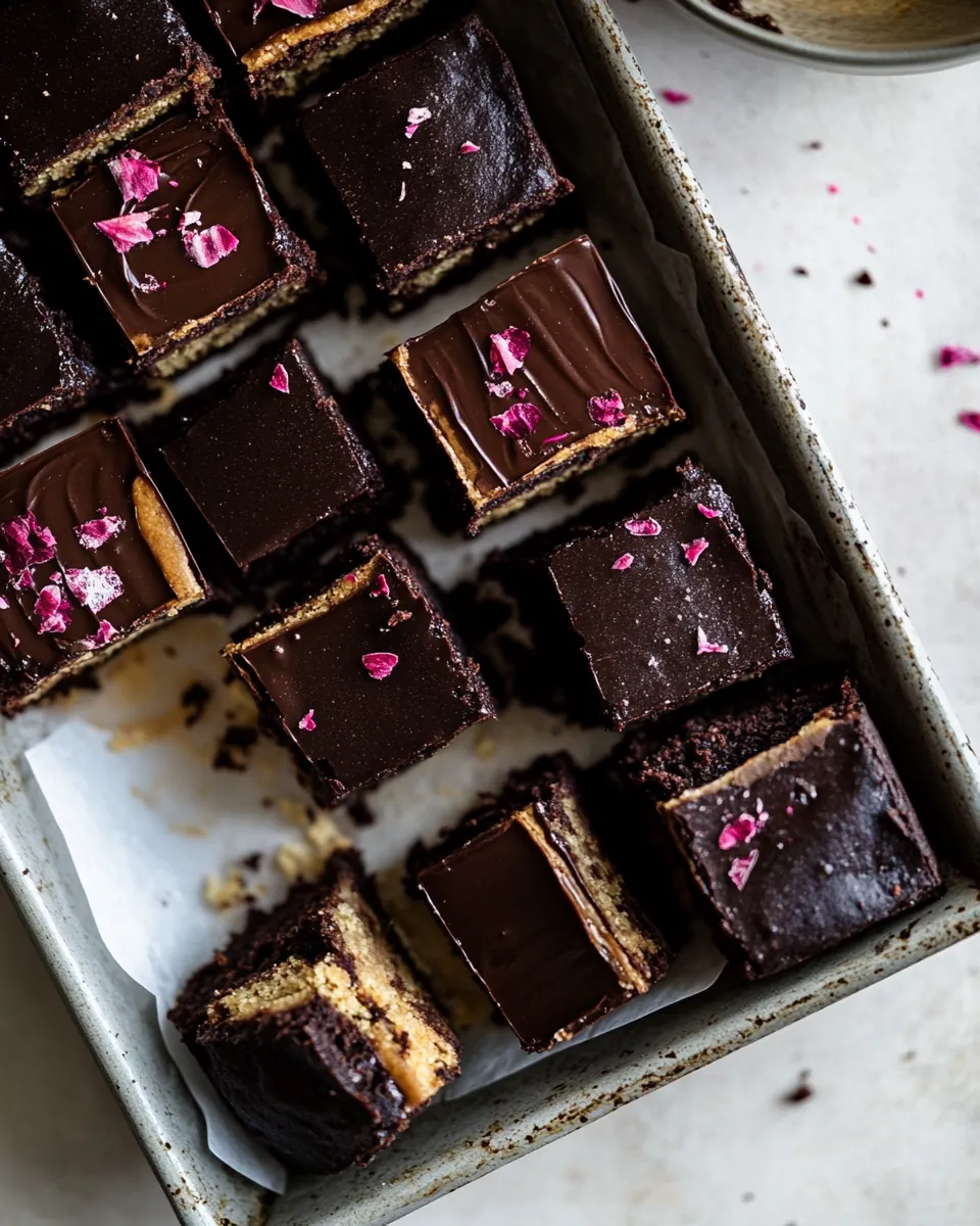 Healthier Buckeye Brownies
