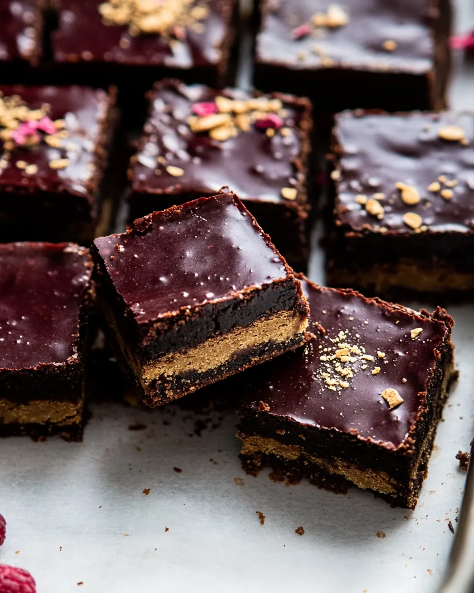 Healthier Buckeye Brownies