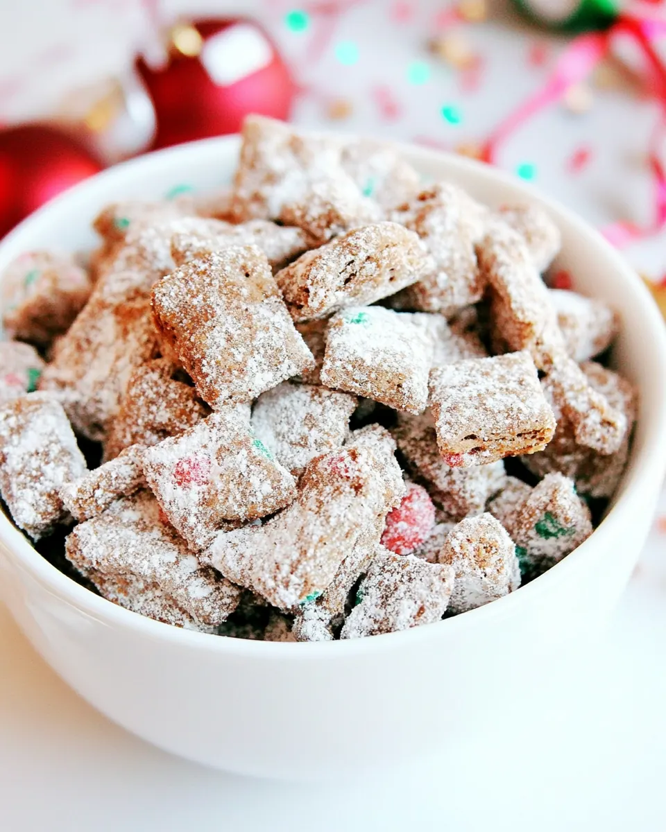 Healthier Holiday Puppy Chow
