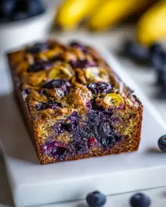 Healthy Blueberry Banana Bread