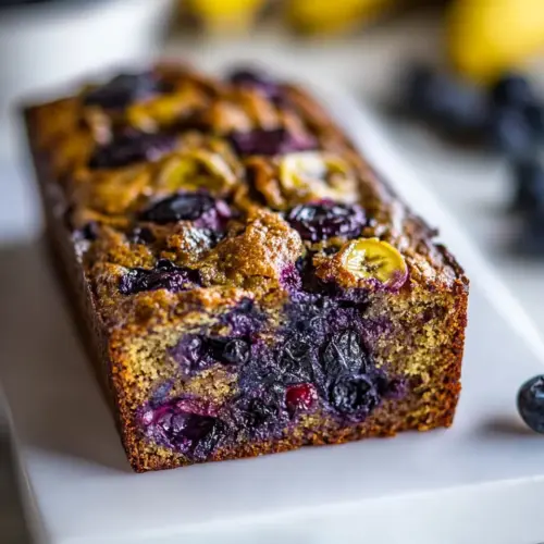 Healthy Blueberry Banana Bread