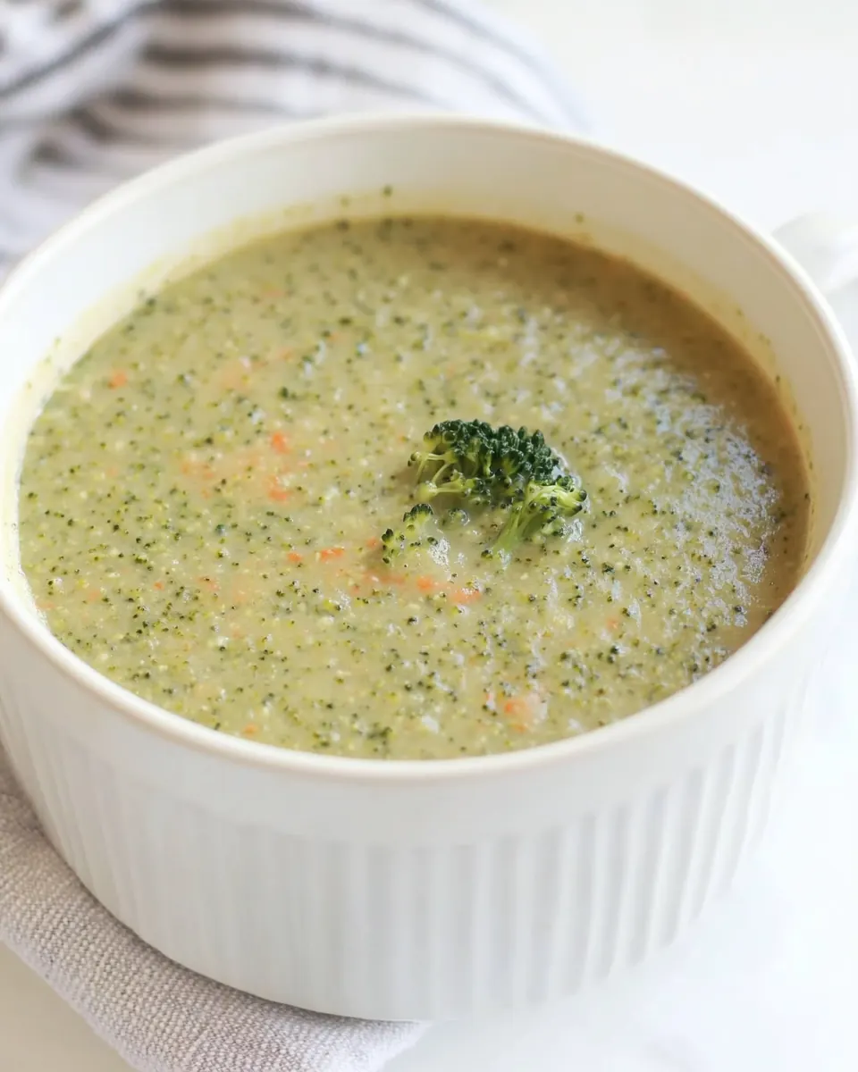 Healthy Broccoli Cheddar Soup