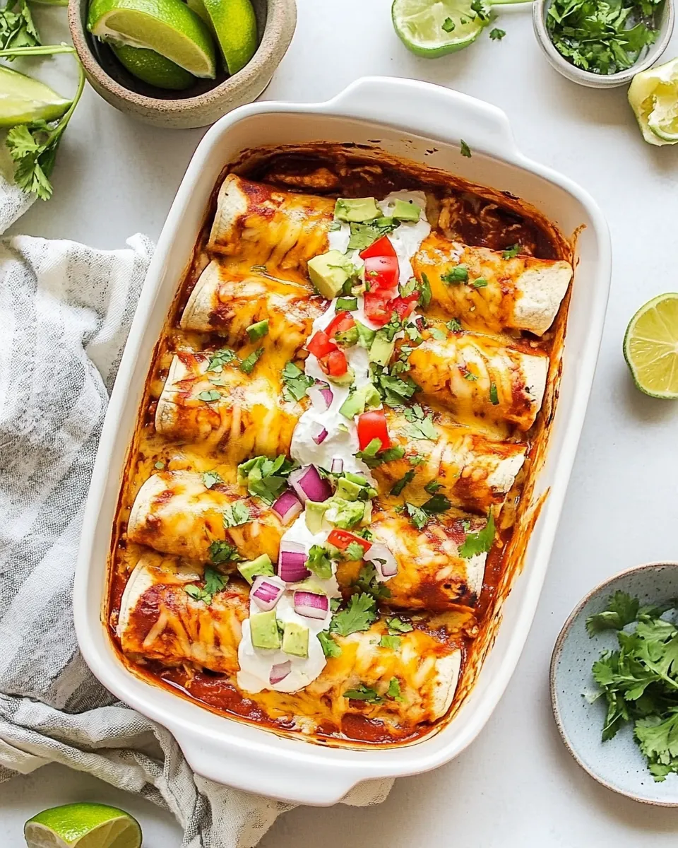 Healthy Chicken Enchilada Recipe