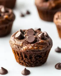 Healthy Chocolate Banana Muffins