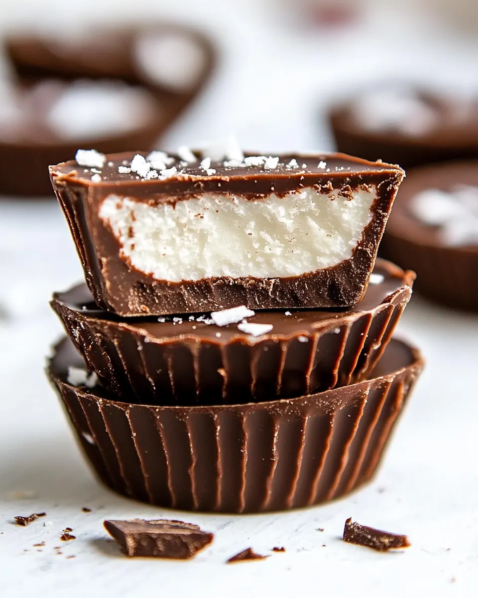 Healthy Chocolate Peppermint Cups