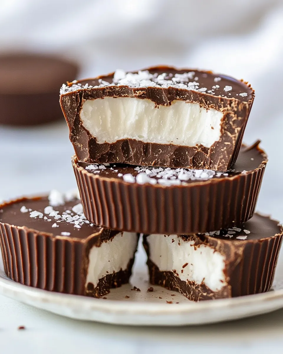 Healthy Chocolate Peppermint Cups