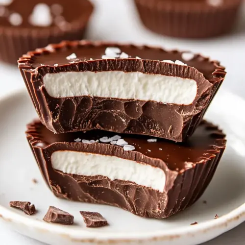 Healthy Chocolate Peppermint Cups