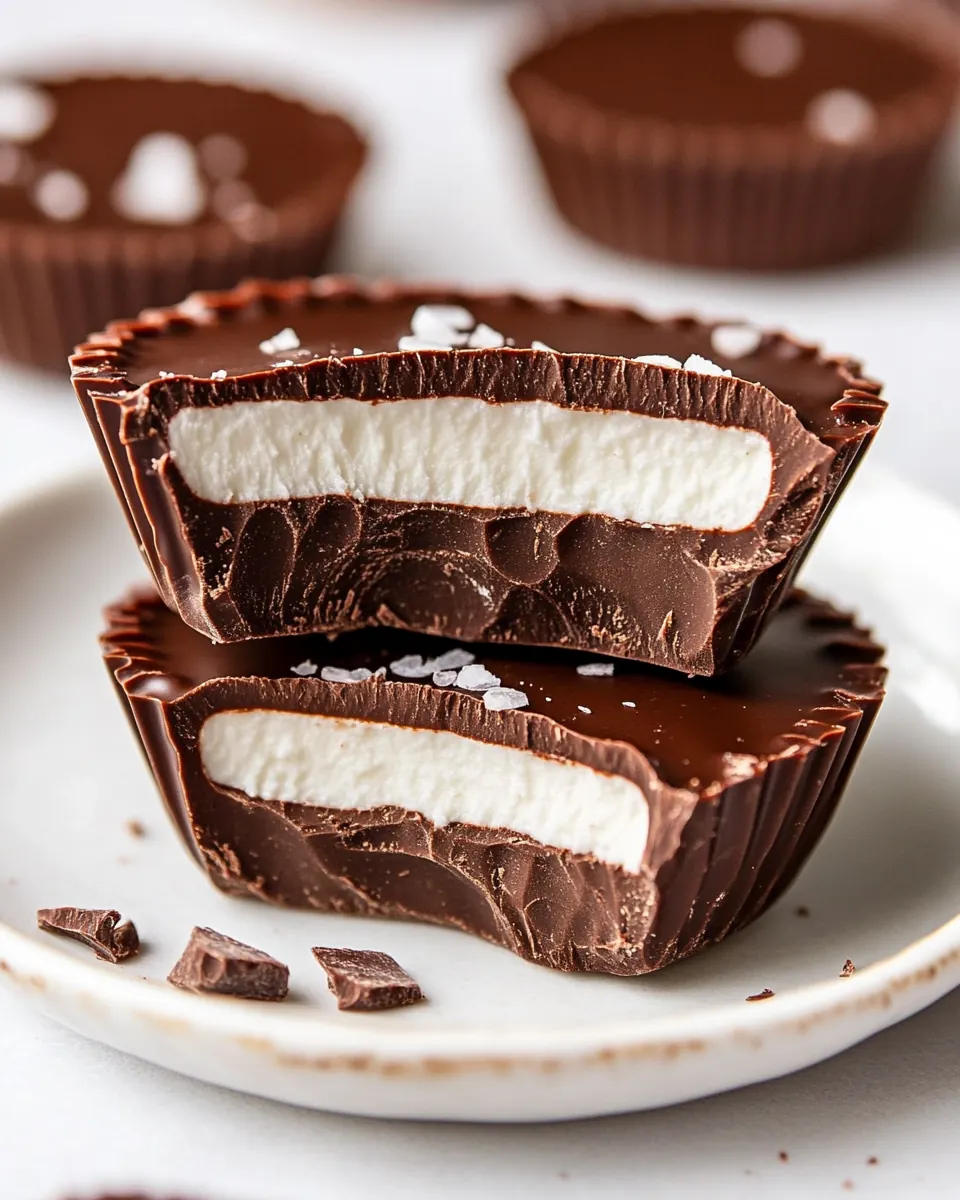 Healthy Chocolate Peppermint Cups